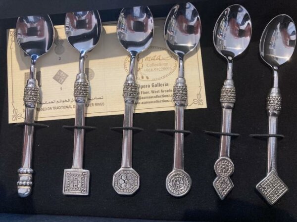 Six spoons, Pewter, Asmaa Collectionz